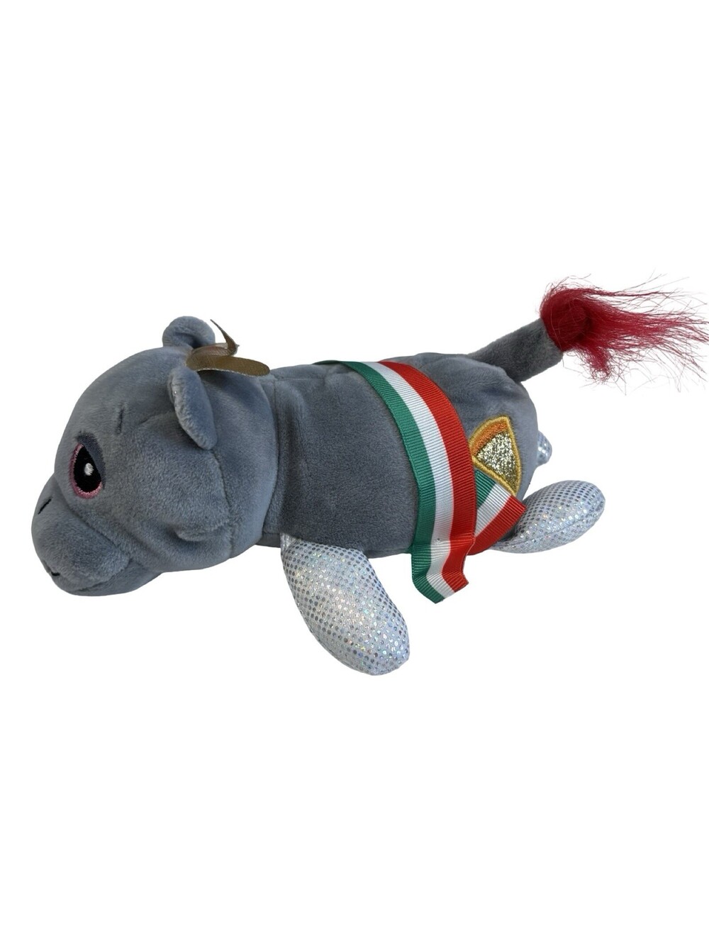 Basic Fun Cutetitos Pizzaitos Winnerito Hippo Gray Italy 6" Plush Toy 2021